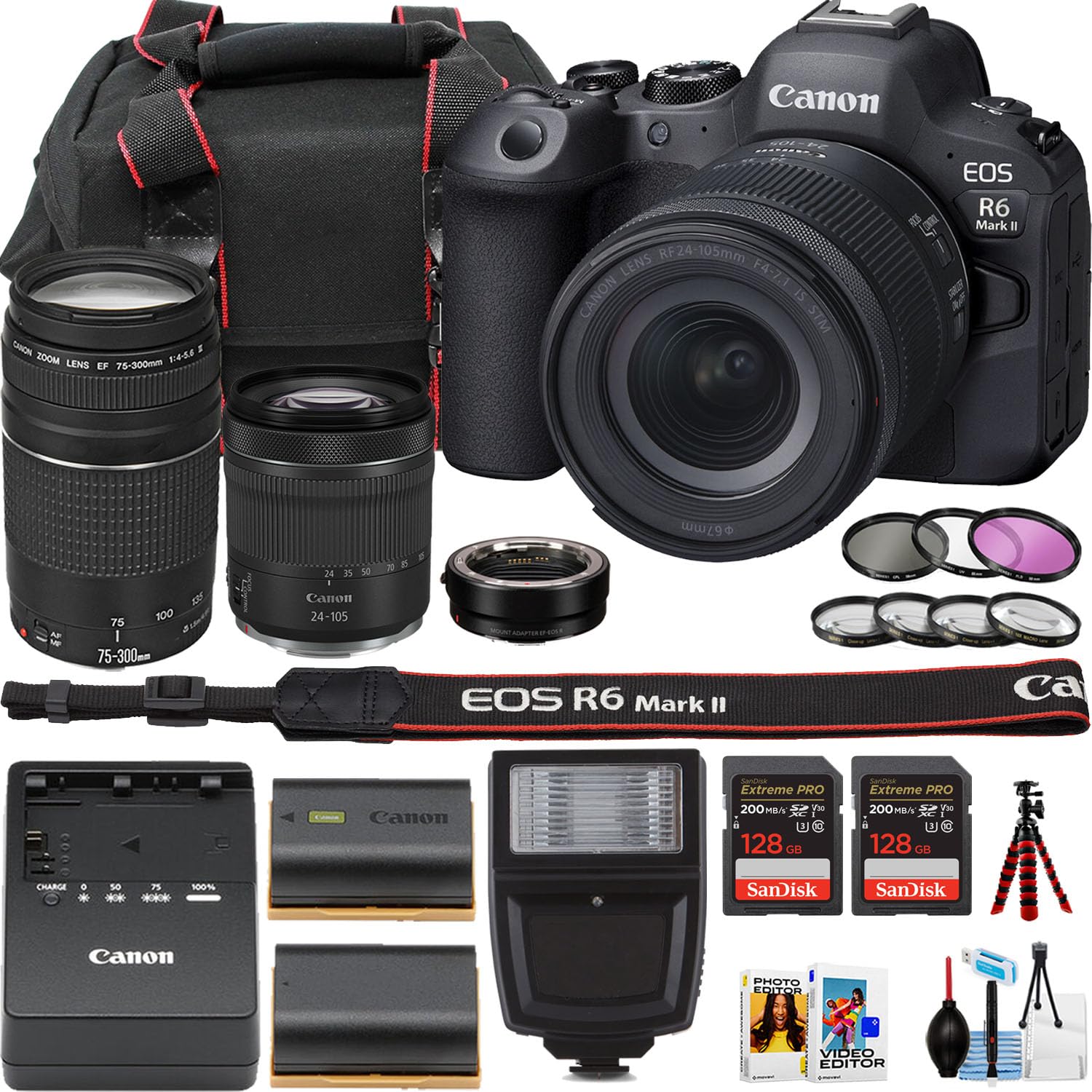 Amazon.com : Canon EOS R6 Mark II Mirrorless Camera w/RF 24-105mm